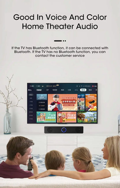 Bluetooth Computer Speakers Wired Surround Sound Bar Stereo Subwoofer Soundbar for Desktop Laptop PC Mini Home Theater System