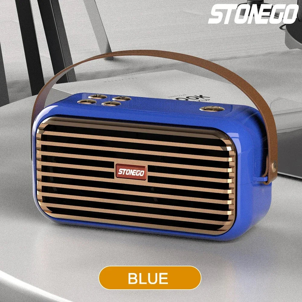 Bluetooth Speaker Wireless Portable Stereo Sound with Deep Bass Treble Wireless 5.0 TWS TF Card USB AUX Audio Input