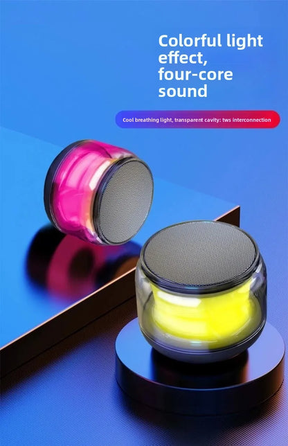 New wireless Bluetooth speaker - heavy bass, high sound quality, loud volume, mini small speaker for mobile phones