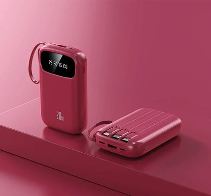 BCAK/ flagship store 200000 Milliampere Wholesale Power Bank with Built-in Cable, Mini, Portable, Fast Charging Mobile Power Sup