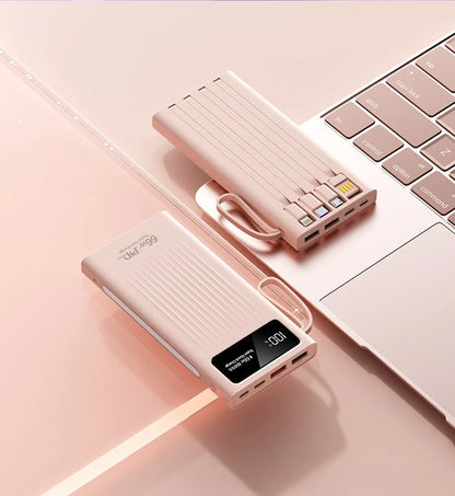 66W Super Fast Power Bank 20000 mAh Large Capacity Mobile Battery Pack Intelligent Digital Display for iPhone Xiaomi