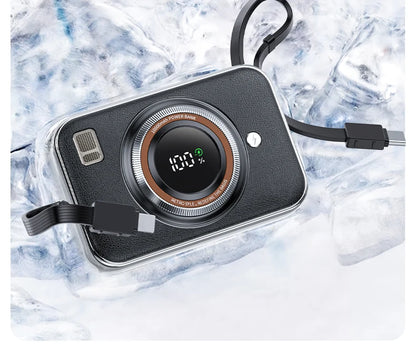 Power Bank 10000mAh Large Capacity Power Bank With 2 Cables PD Fast Charging Powerbank Rechargeable Batteries Portable Battery