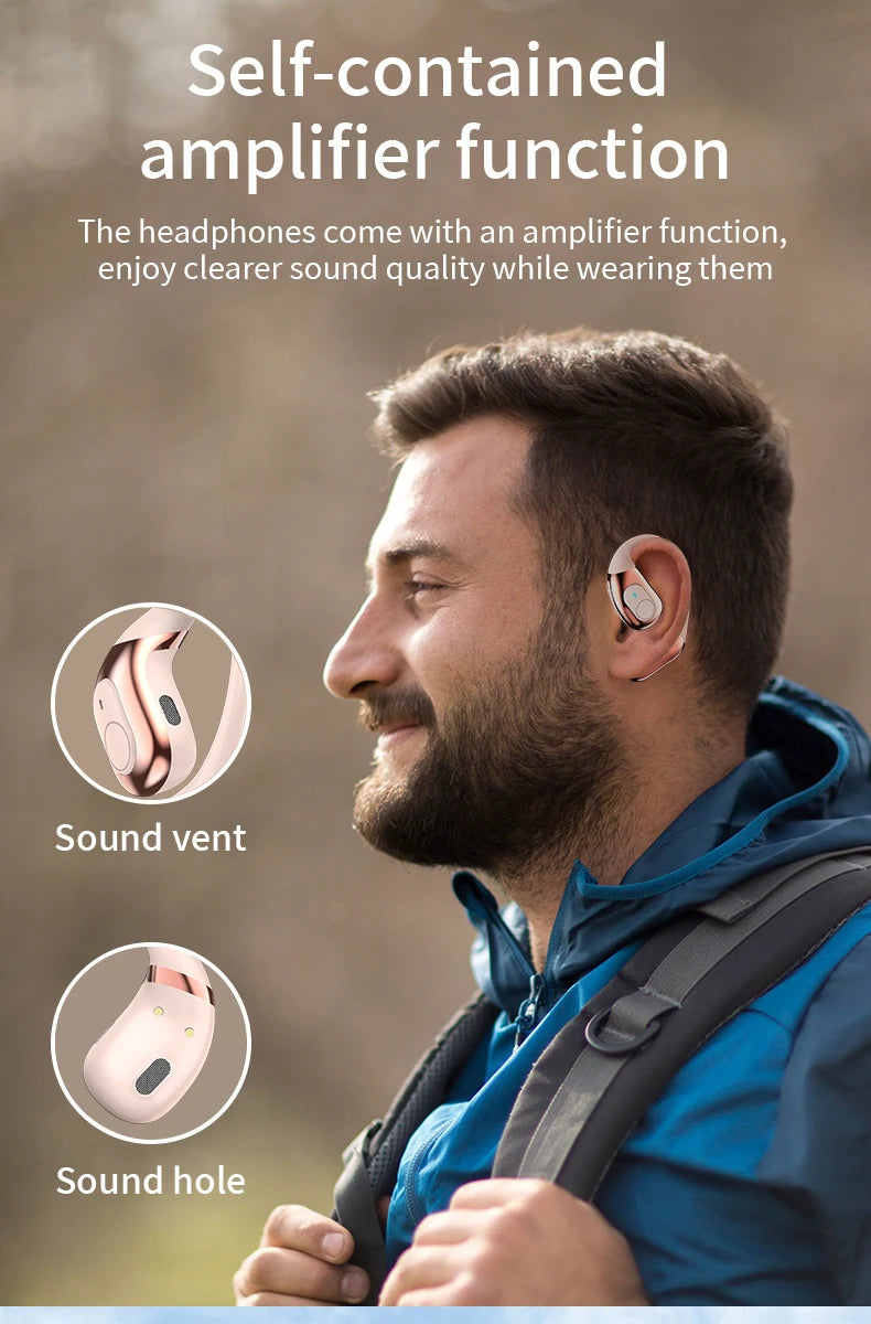 Bluetooth wireless earbuds Ear Hook Headset Bluetooth Headphone HD Sound Quality Stereo Sports work EarBuds