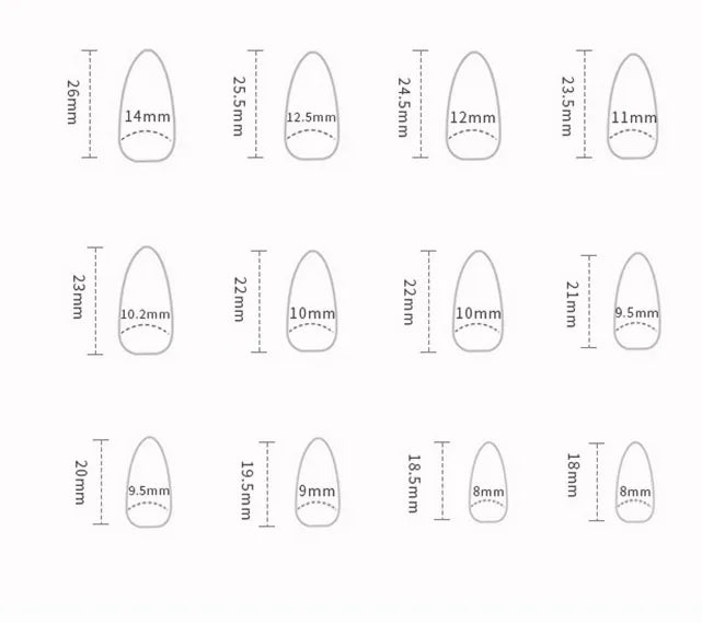 24PCS Haunting Press-On Nails - Blood Red & Ghost White Striped Design With Metallic Glitter Long Almond Shape