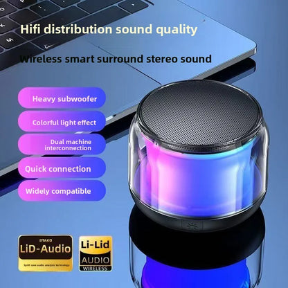 New wireless Bluetooth speaker - heavy bass, high sound quality, loud volume, mini small speaker for mobile phones