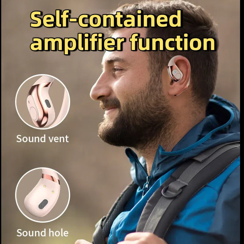Bluetooth wireless earbuds Ear Hook Headset Bluetooth Headphone HD Sound Quality Stereo Sports work EarBuds