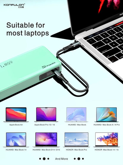 65W Power Bank 20000mAh Portable Charging Powerbank Mobile Phone External Battery PD QC 3.0 Charger 22.5W Poverbank 20000