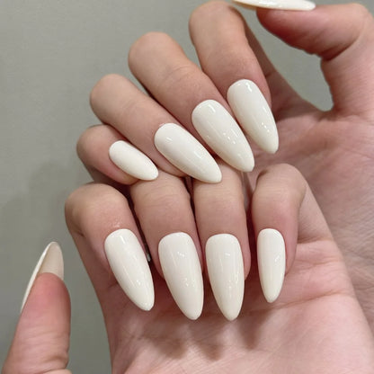 10pcs Handmade Solid Color Press On Nails Fashionable Elegant Versatile Fits All Occasions
